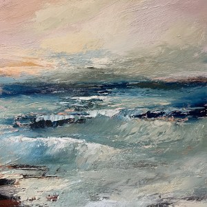 Feel the Breeze, oil on canvas. 50 x 60 x 4 cm. Ready to hang.